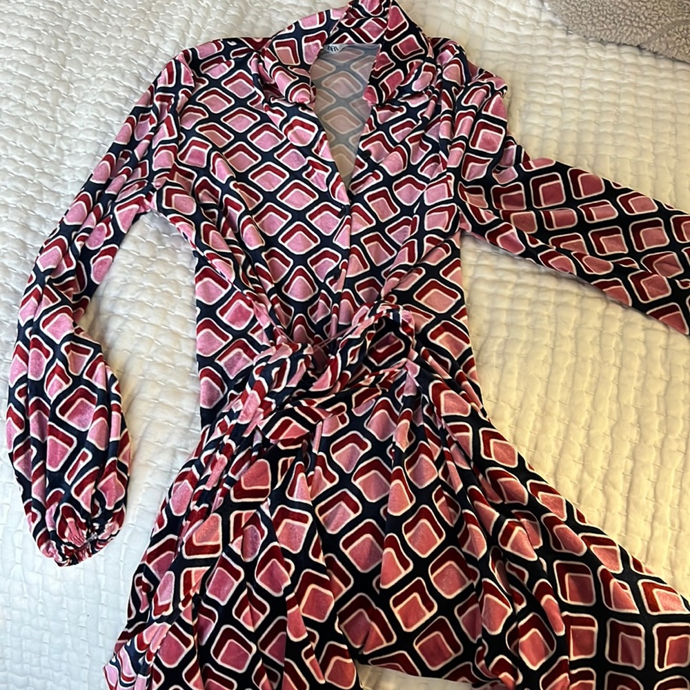 Zara velvet dress